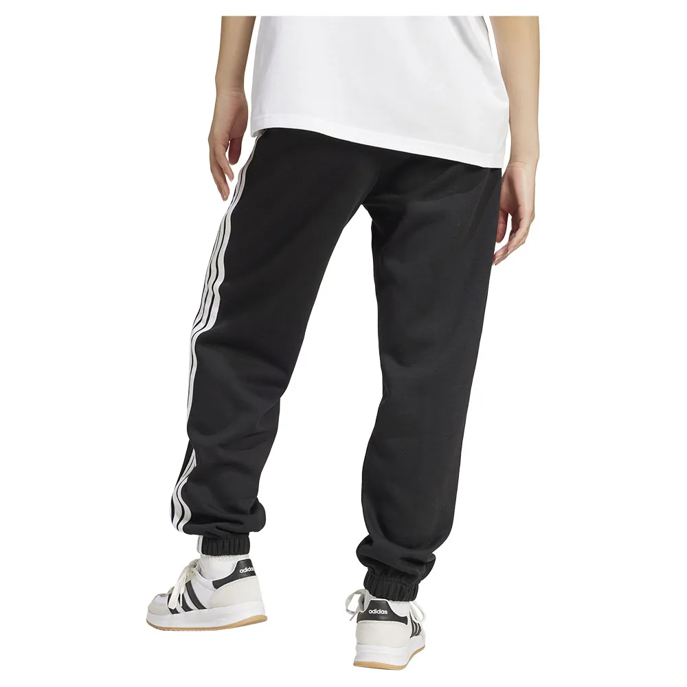 Джоггеры adidas Essentials 3 Stripes Fleece Loose Fit, черный — фото 2