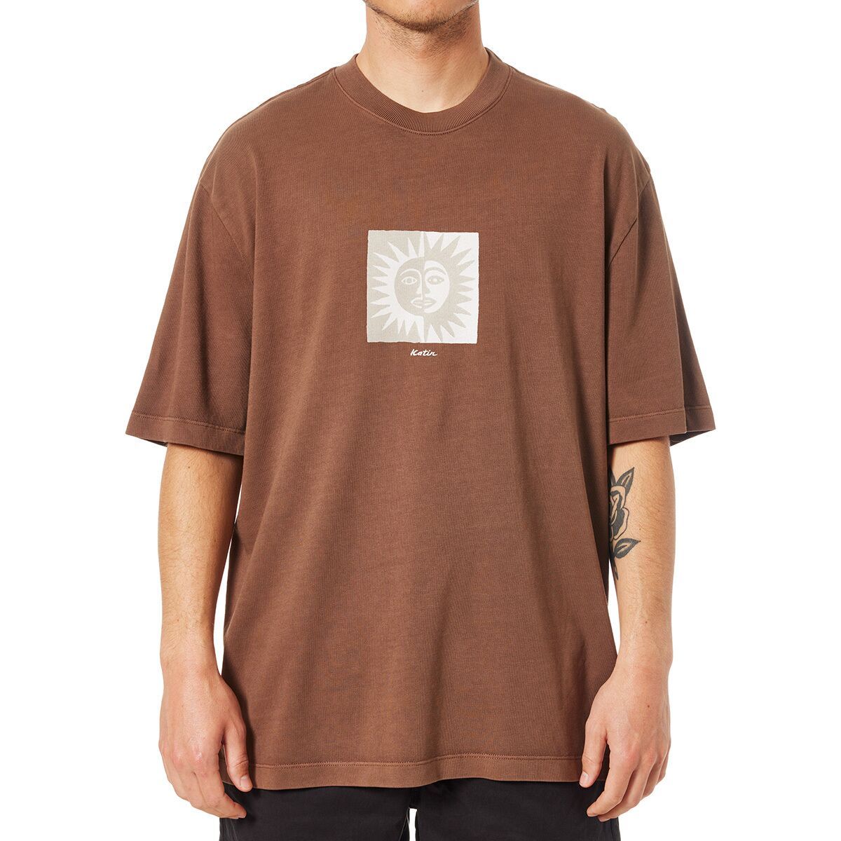 

Релаксированная футболка Relic Katin, цвет rain drum pigment dye