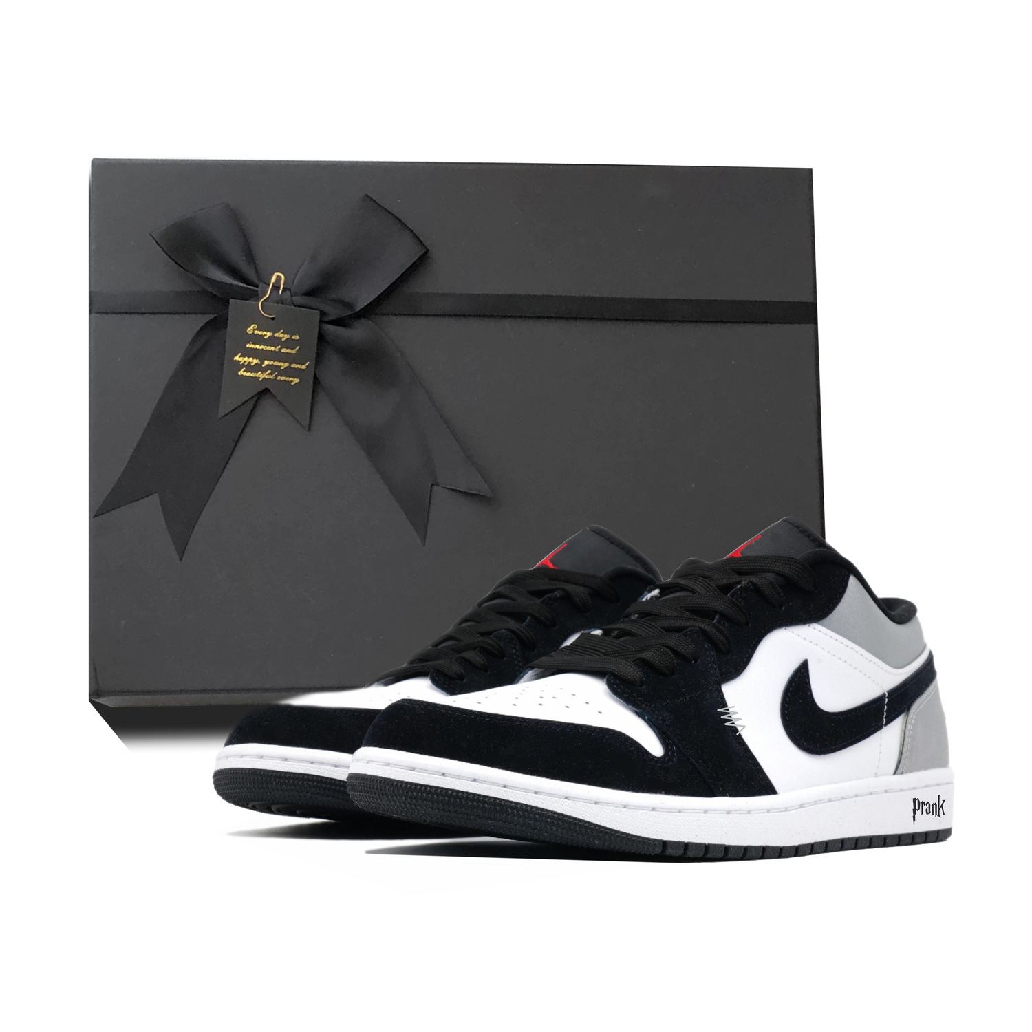 

Jordan Air 1 амортизирующие износостойкие низкие винтажные баскетбольные кроссовки мужские black white