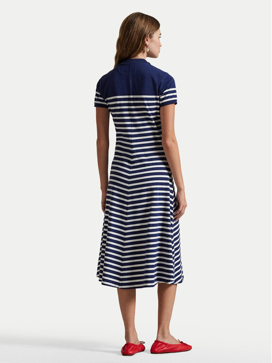 Платье на каждый день обычный крой 211959122001 Polo Ralph Lauren, синий — фото 2