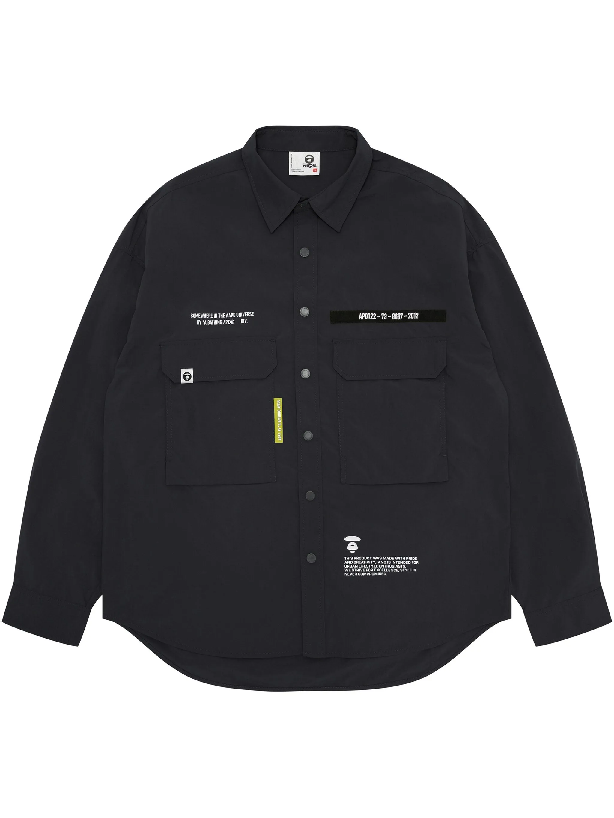 

Рубашка с принтом Aape By A Bathing Ape, черный