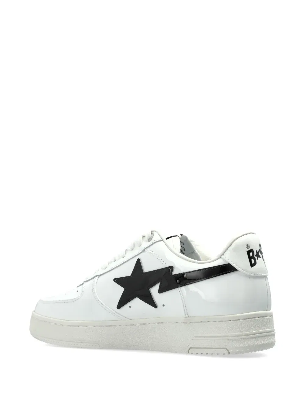 Кроссовки Bape Sta из кожи A BATHING APE, белый — фото 4