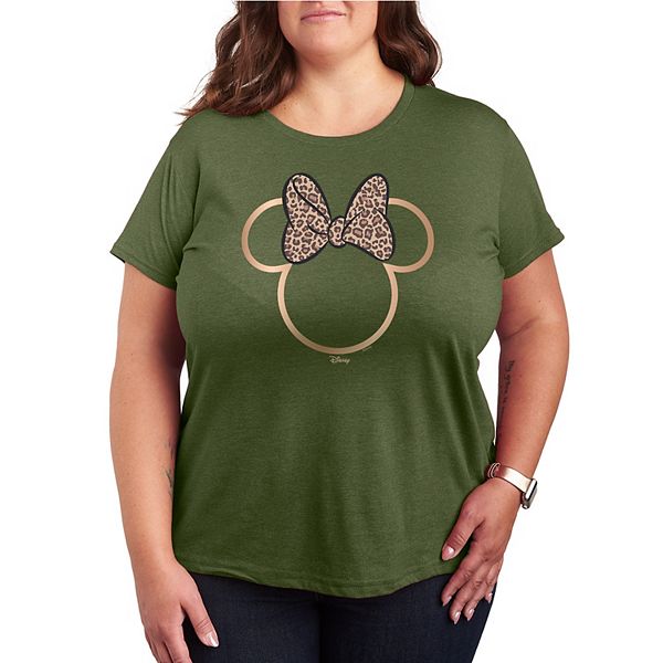 

Футболка Minnie Mouse с леопардовым принтом Plus size Disney, Burnt Olive, Коричневый, Футболка Minnie Mouse с леопардовым принтом Plus size Disney, Burnt Olive