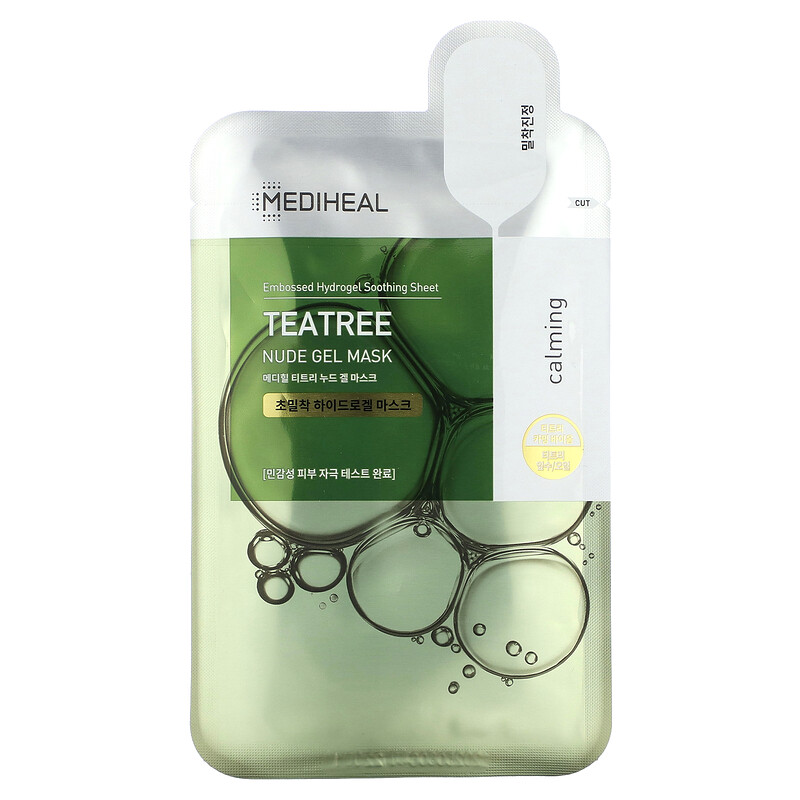 

MEDIHEAL, Tea Tree, гель-маска телесного цвета, 1 шт., 30 г (1,05 унции)