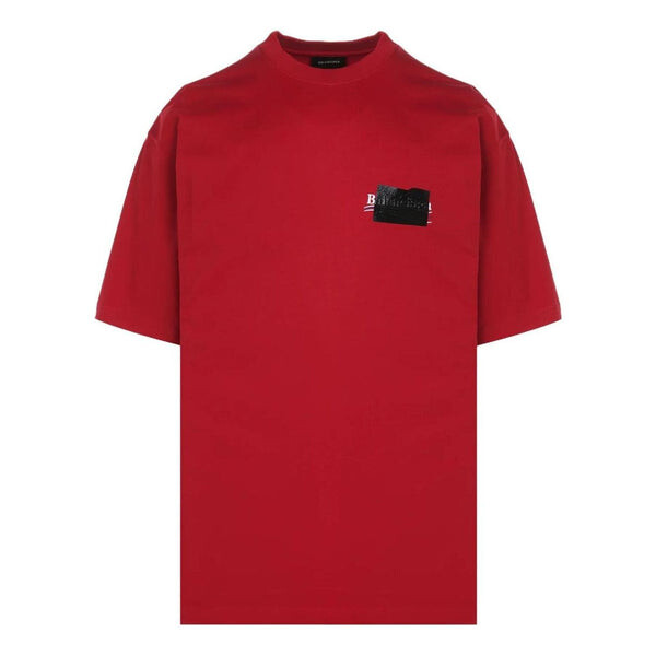 

Футболка gaffer t-shirt large fit 'red' Balenciaga, красный