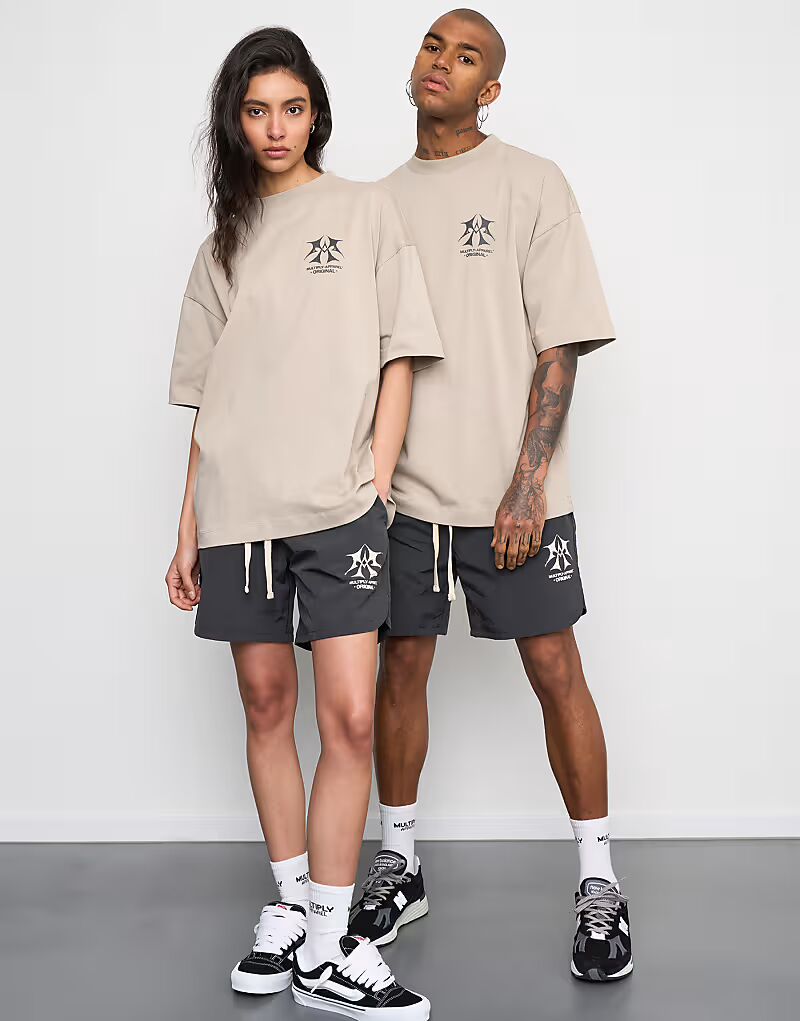 

Multiply Apparel - Эскиз - Тканые шорты в цвете «Черный лимонад»