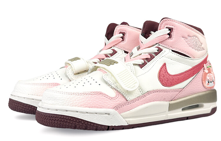 

Кроссовки Jordan Legacy 312 Vintage Basketball Shoes Women's High-top Pink, белый