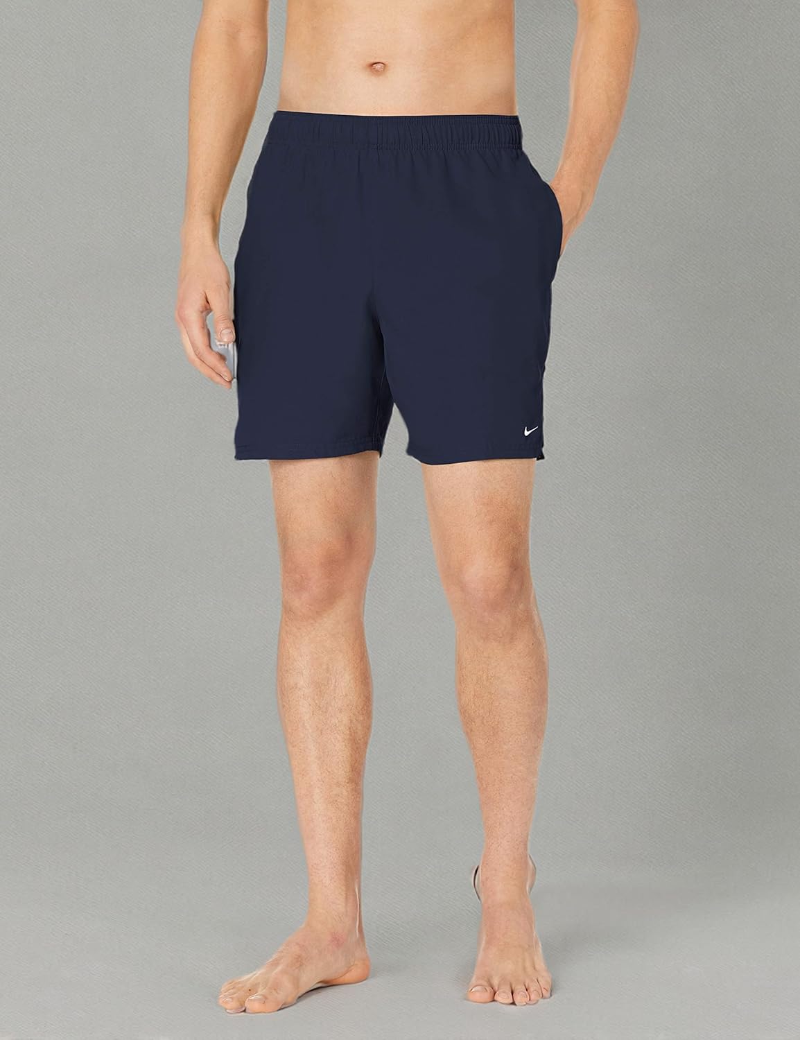 Мужские стандартные плавки-шорты Nike Volley длиной 7 дюймов, Midnight Navy White — фото 4