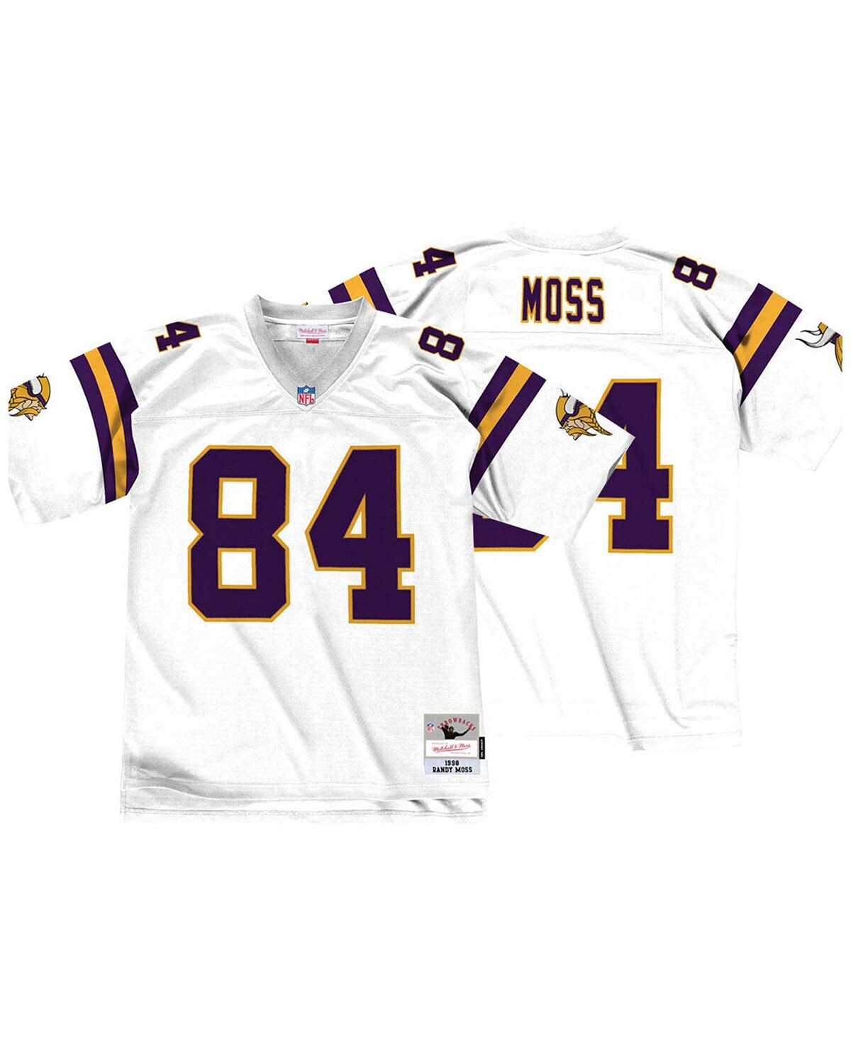 

Мужская белая майка Рэнди Мосса Minnesota Vikings Legacy Replica Mitchell & Ness