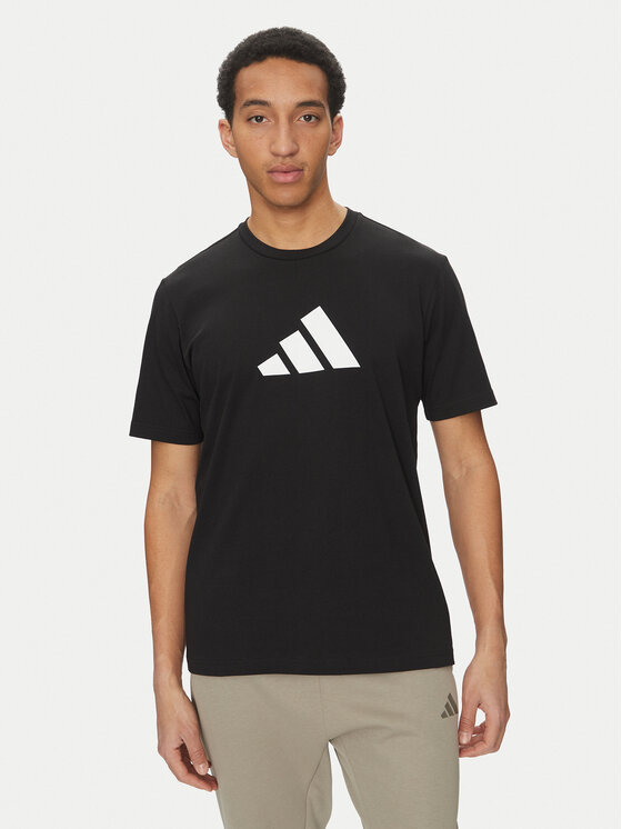 

Футболка обычного кроя Future Icons 3 Bar Logo JI8770 Adidas, черный