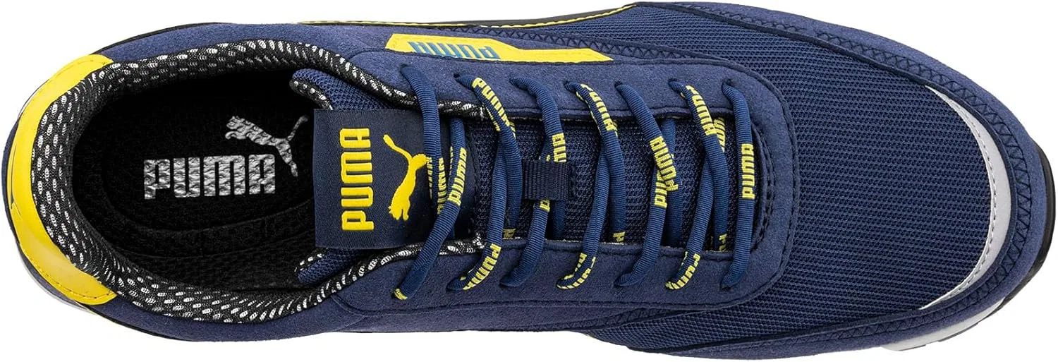 PUMA Safety Rider Blue Low SB E PS FO HRO SR Легкие дышащие защитные ботинки EH, унисекс, нескользящая подошва из стекловолокна без металлических вставок — фото 3
