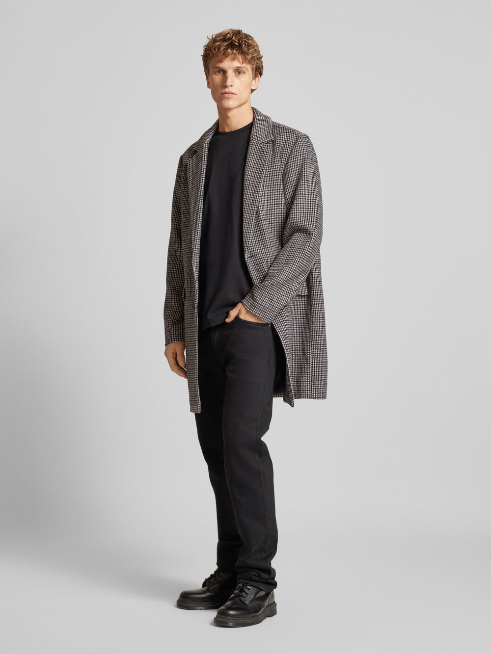 

Пальто с воротником-лацканом модель 'HAYS' Jack & Jones, черный