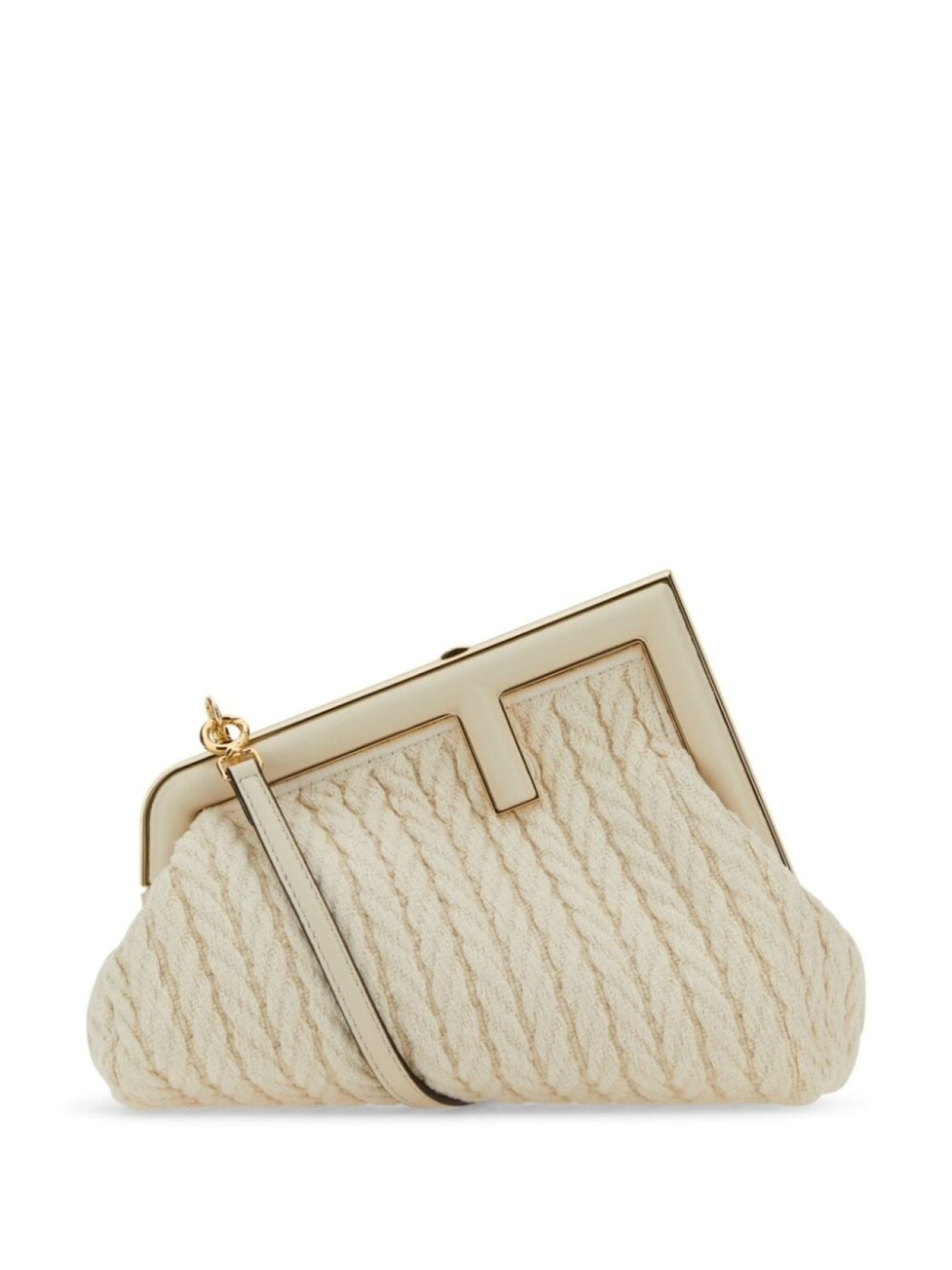

Маленький клатч FENDI First, нейтральный цвет