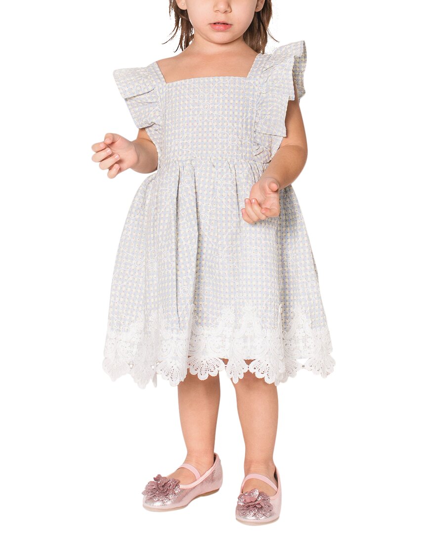 

Попатю Мини Чек и Кружевное Платье Popatu, мультиколор