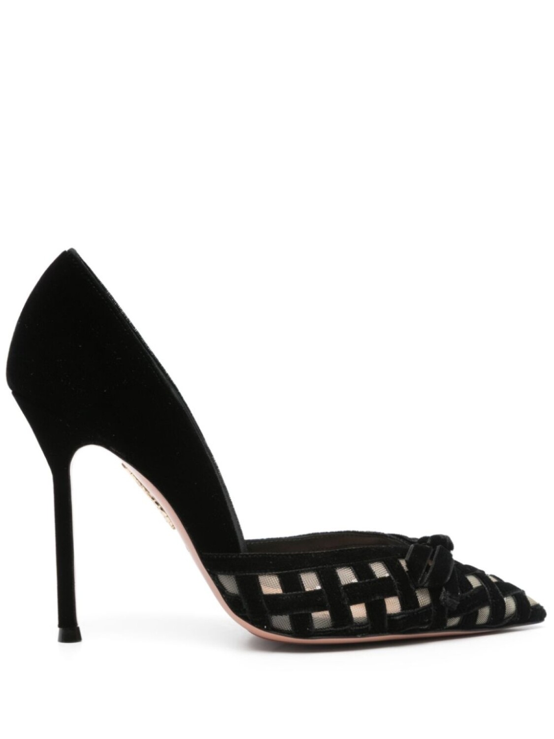 

Бархатные туфли 110 мм Aquazzura, черный