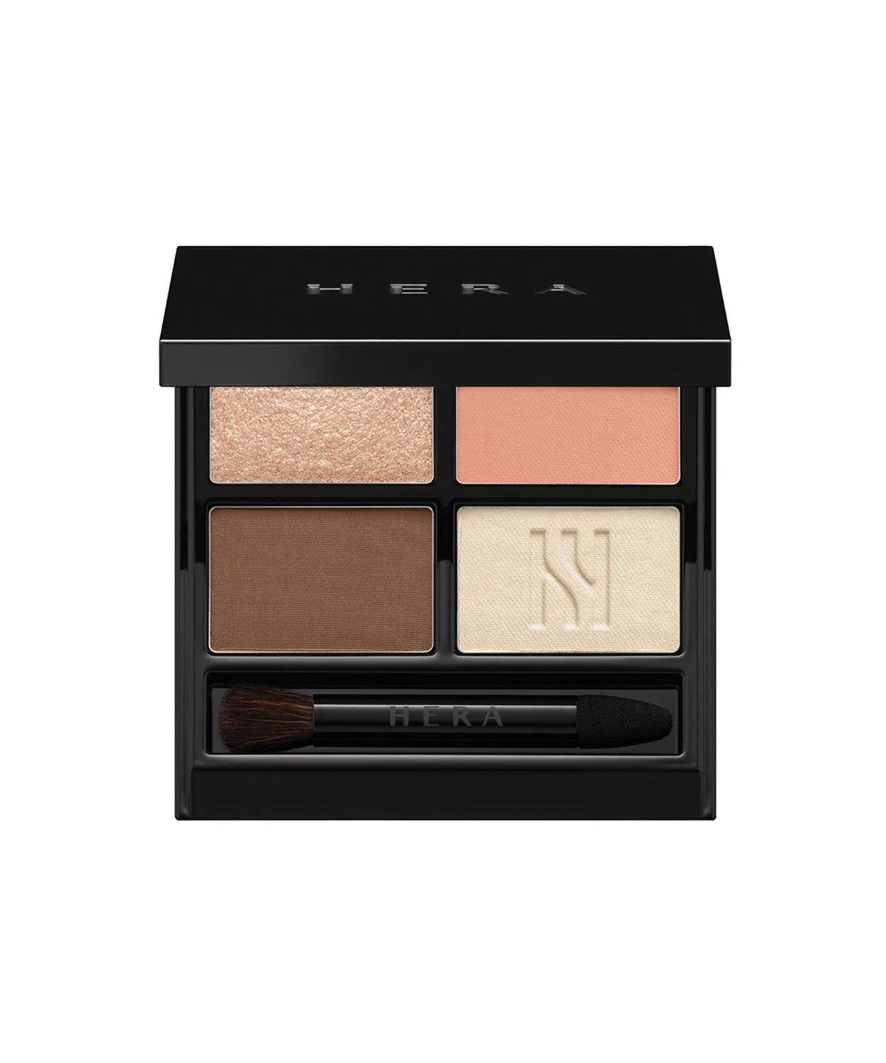 Тени для век Quad Eye Color N, бренд FREE, палетка 4 цвета