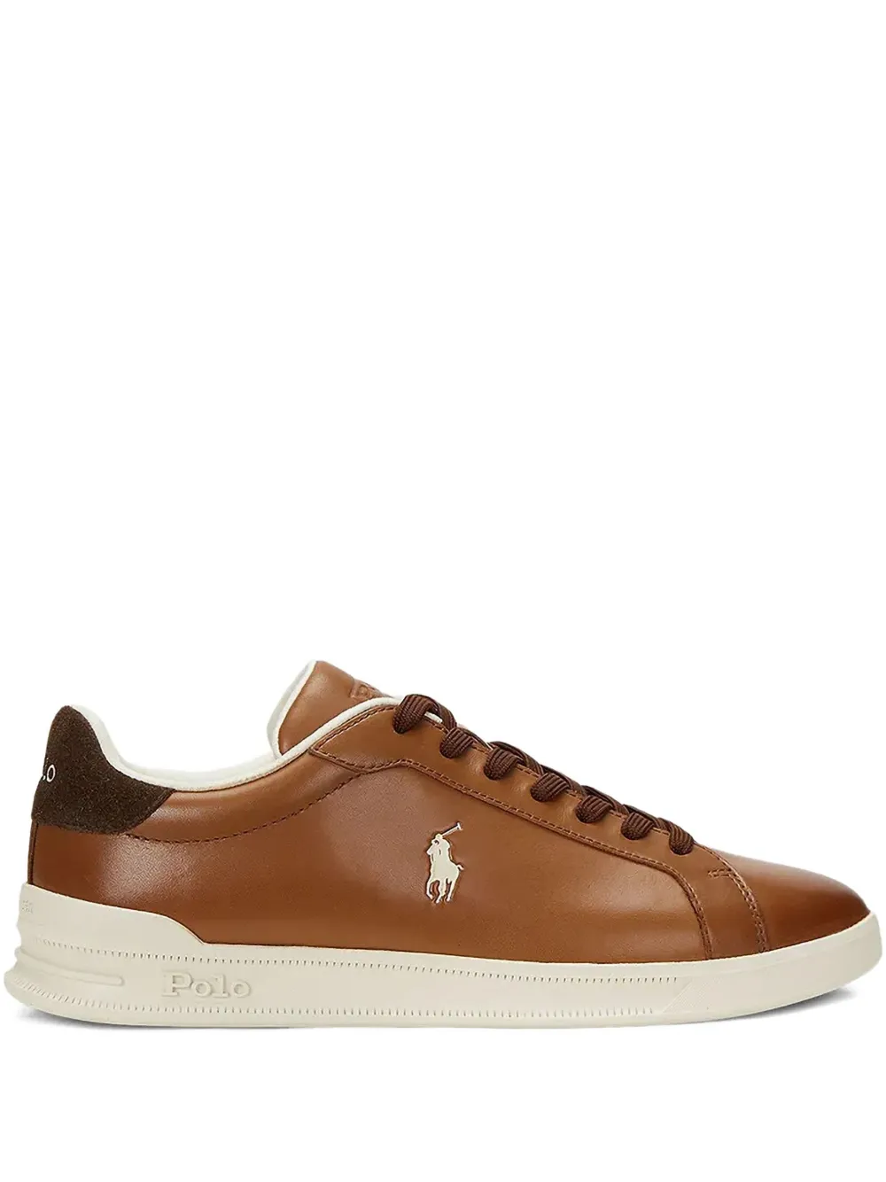 

Кроссовки с вышитым логотипом POLO RALPH LAUREN, коричневый