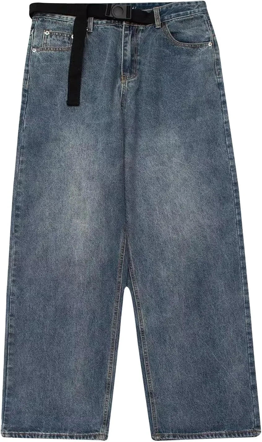 Брюки джинсовые женские Baggy Jeans High Waisted Wide Leg — фото 4