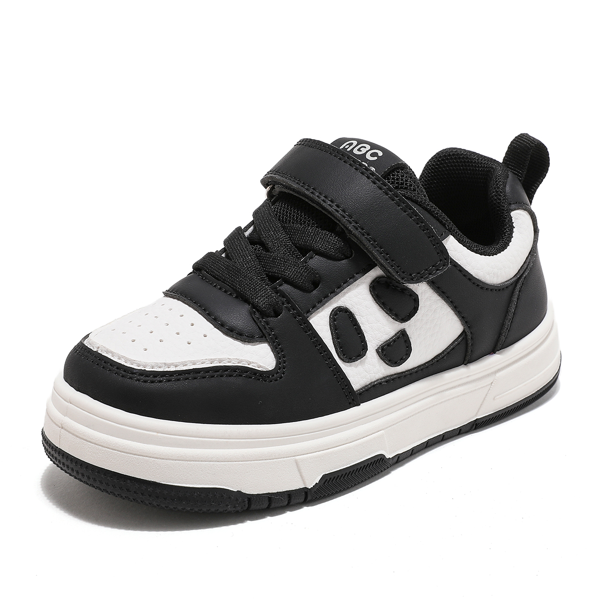 

Износостойкие, легкие, амортизирующие, низкие детские кроссовки для скейтбординга ABC KIDS, белый/черный