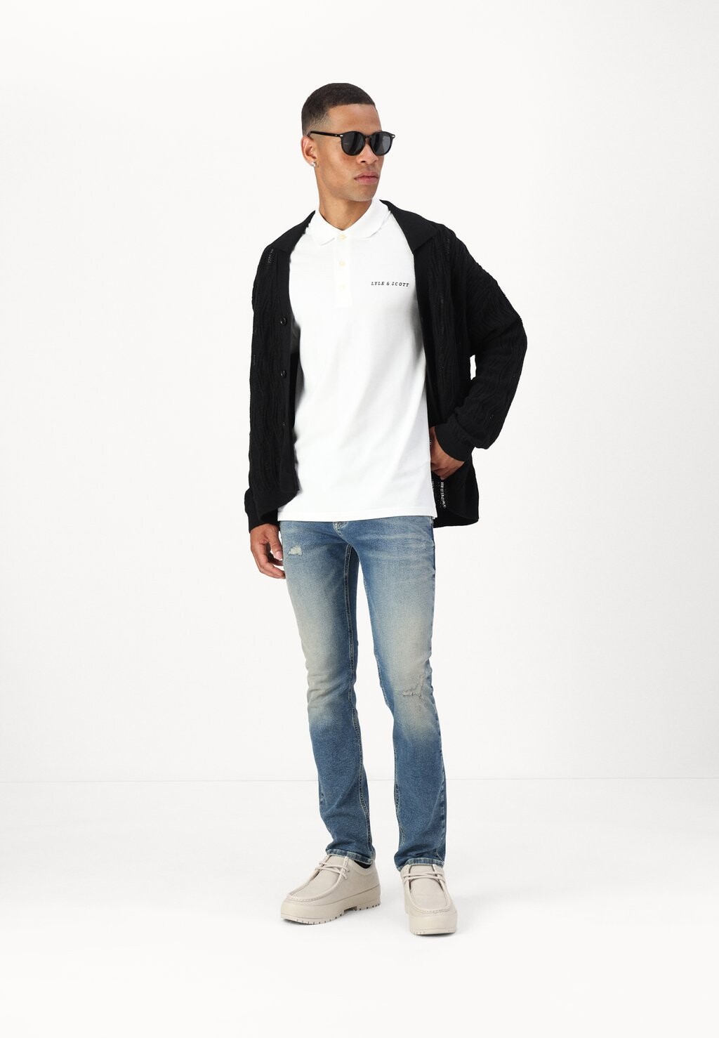 

Рубашка поло Lyle & Scott, белый