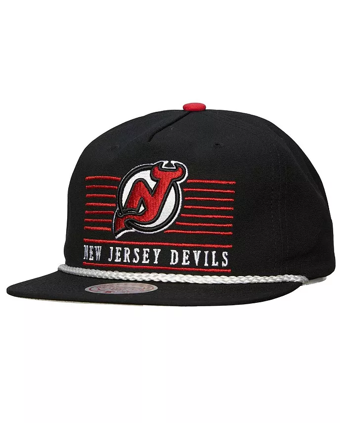 

Мужская черная бейсболка New Jersey Devils Ascend Deadstock Snapback Mitchell & Ness