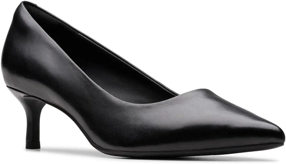 Унисекс туфли Clarks Originals Zarey Court Shoe, Black (Black Leather)