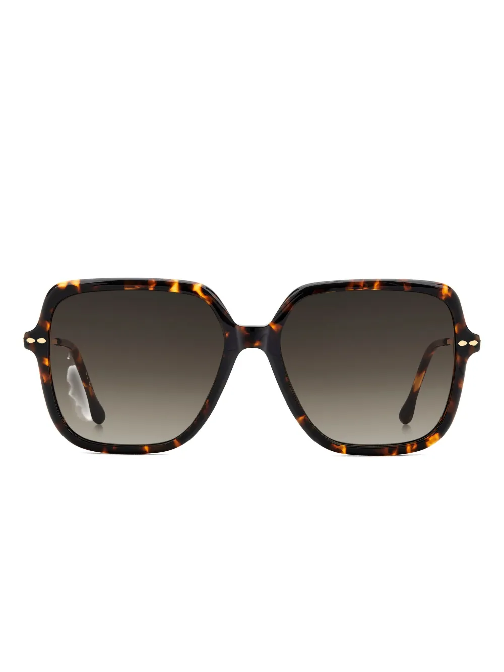 

Солнечные очки с квадратной оправой под черепаховый панцирь Isabel Marant Eyewear, золотой