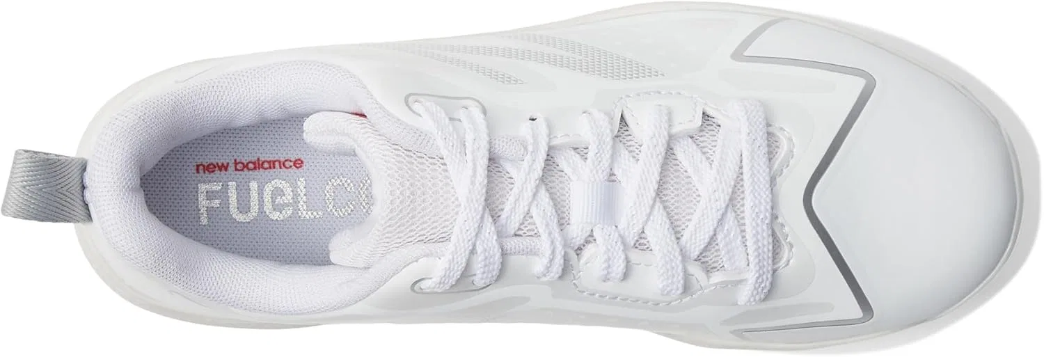 Детские бейсбольные кроссовки New Balance FuelCell Romero Duo с формованной подошвой, унисекс, White Metallic Silver — фото 2
