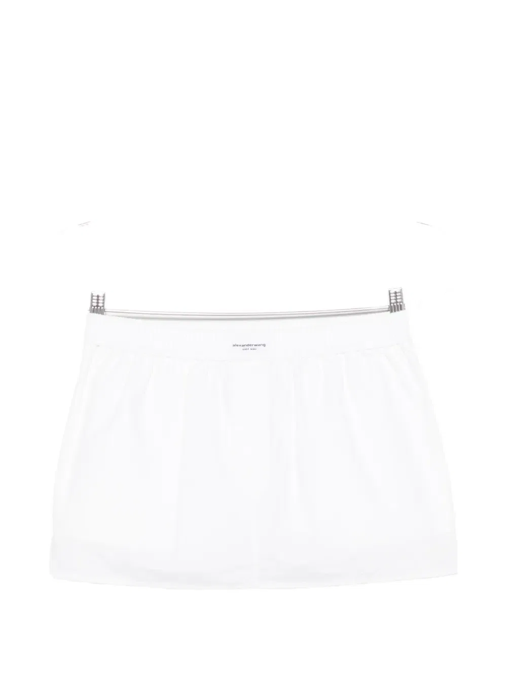 Мини-шорты в стиле боксеров с логотипом Alexander Wang, белый