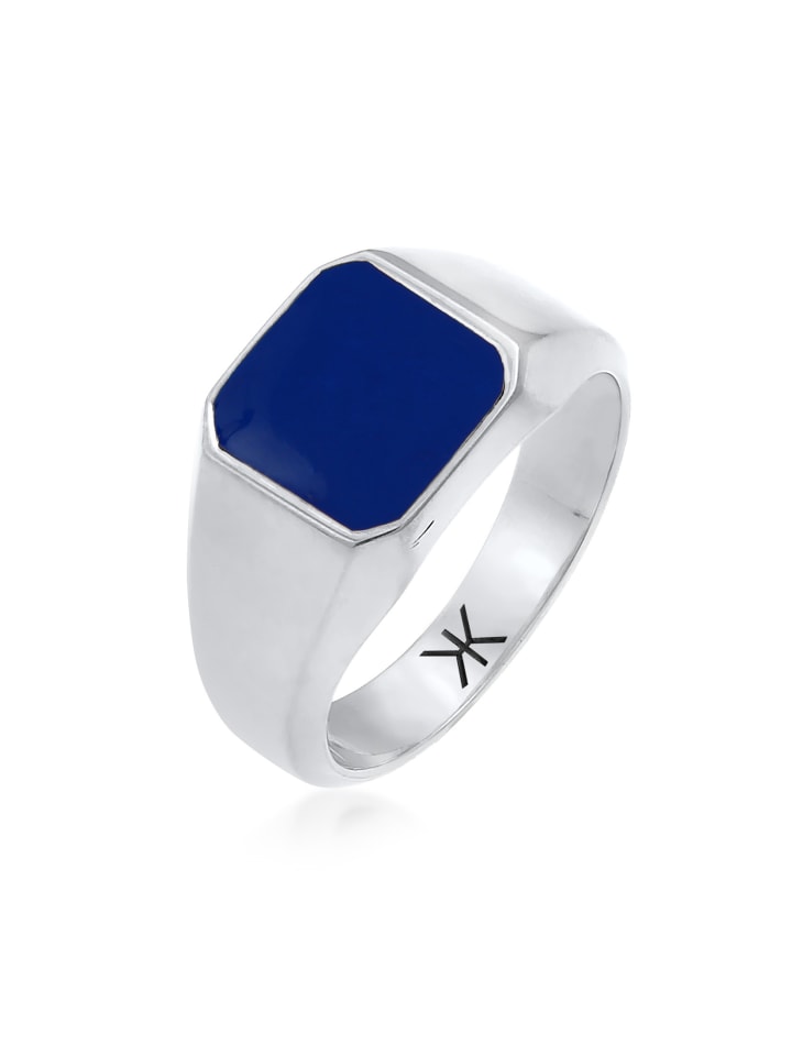 

KUZZOI Кольцо-печатка из серебра 925 пробы