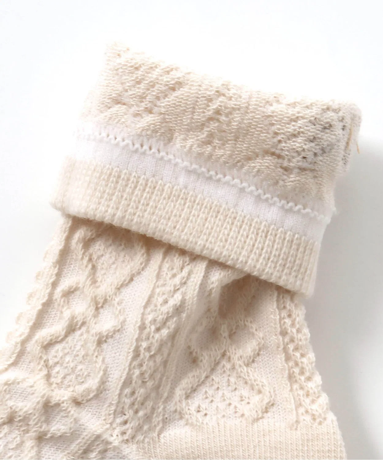 Носки вязаные BREEZE cable knit, гольфы, зеленые — фото 3