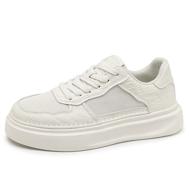 

SENGUIBUCK Баланс высоты увеличения низкие кеды skateboard мужские ecru