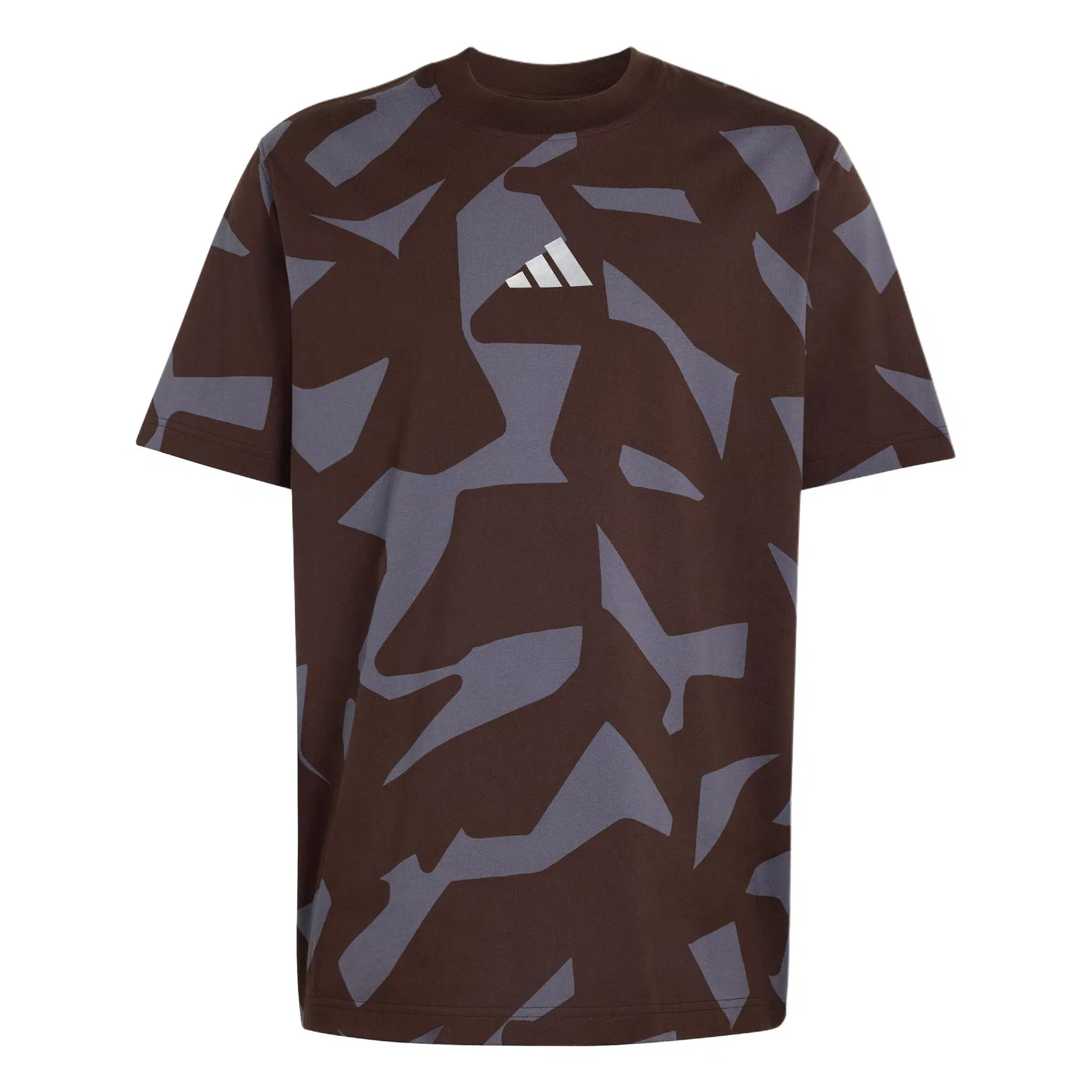 Футболка мужская AMG CAMO Racing Adidas, Aurora Asphalt Gray