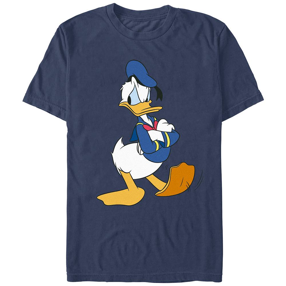 

Мужская футболка Comfort Colors Disney's Donald Duck с рисунком Angry Tapping Foot, темно-синий