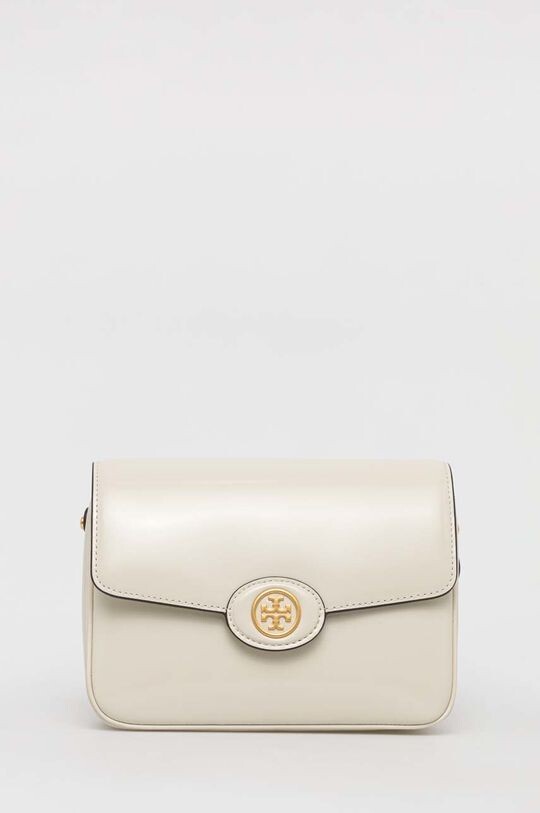

Кожаная сумка Robinson Spazzolato Tory Burch, бежевый