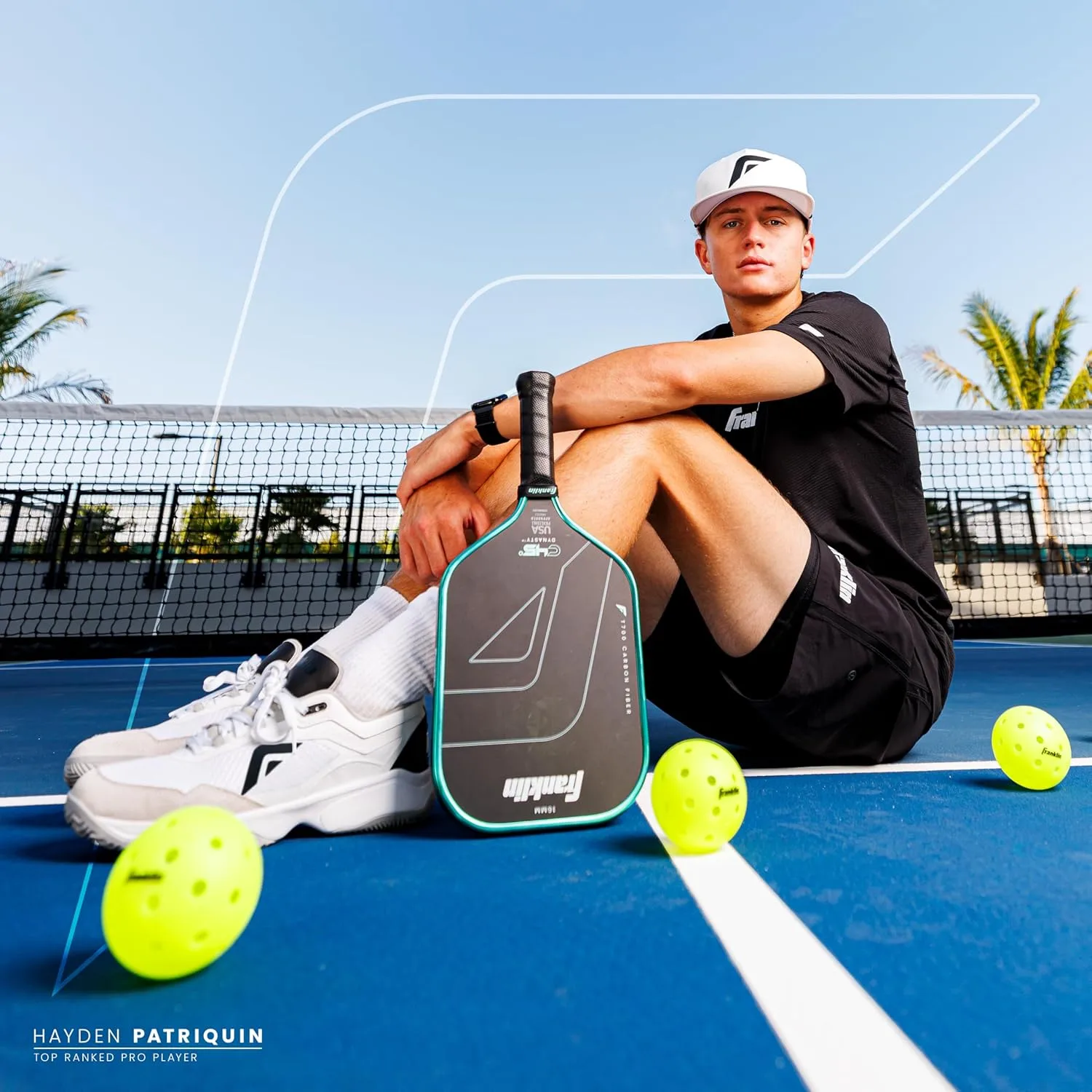Спортивные кроссовки Franklin Sports Acv Pro для пикбола, унисекс, для взрослых, белый — фото 2