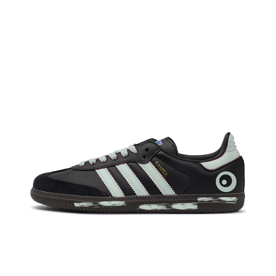 

Кроссовки для скейтбординга Samba Unisex Low-Top Black/Green Adidas Originals