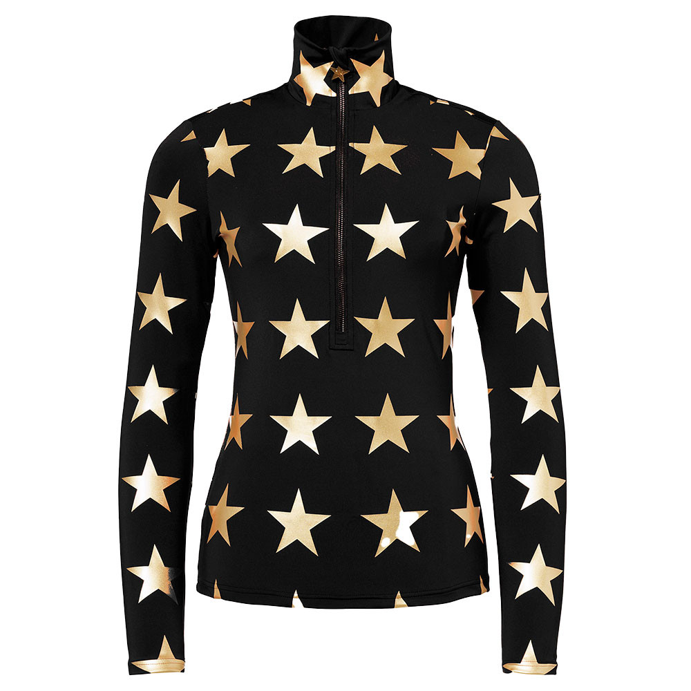 

Куртка-полупильник Goldbergh Lunaria с застежкой-молнией до середины груди (женская), Black/Gold