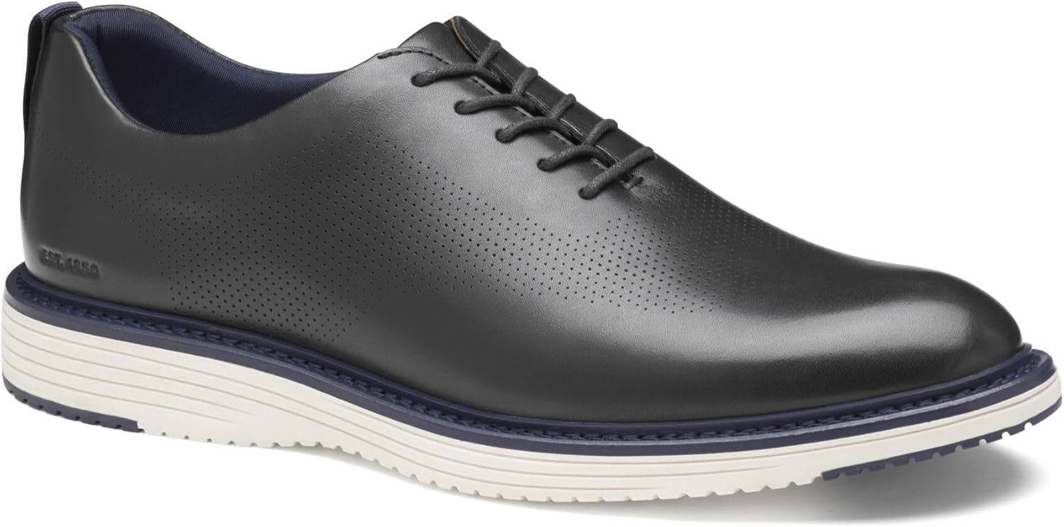 

Мужские туфли Johnston Murphy Upton с перфорацией, цельный передок и шнуровкой Johnston & Murphy, черный