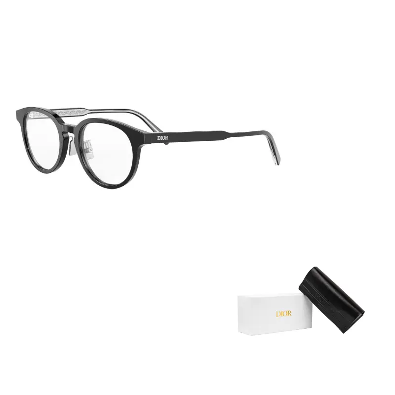 

DIOR Оправы для очков круглые унисекс черные, Black
