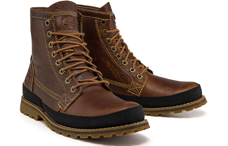 Мужские ботинки Timberland Originals с контрастной подошвой, коричневый/черный — фото 4