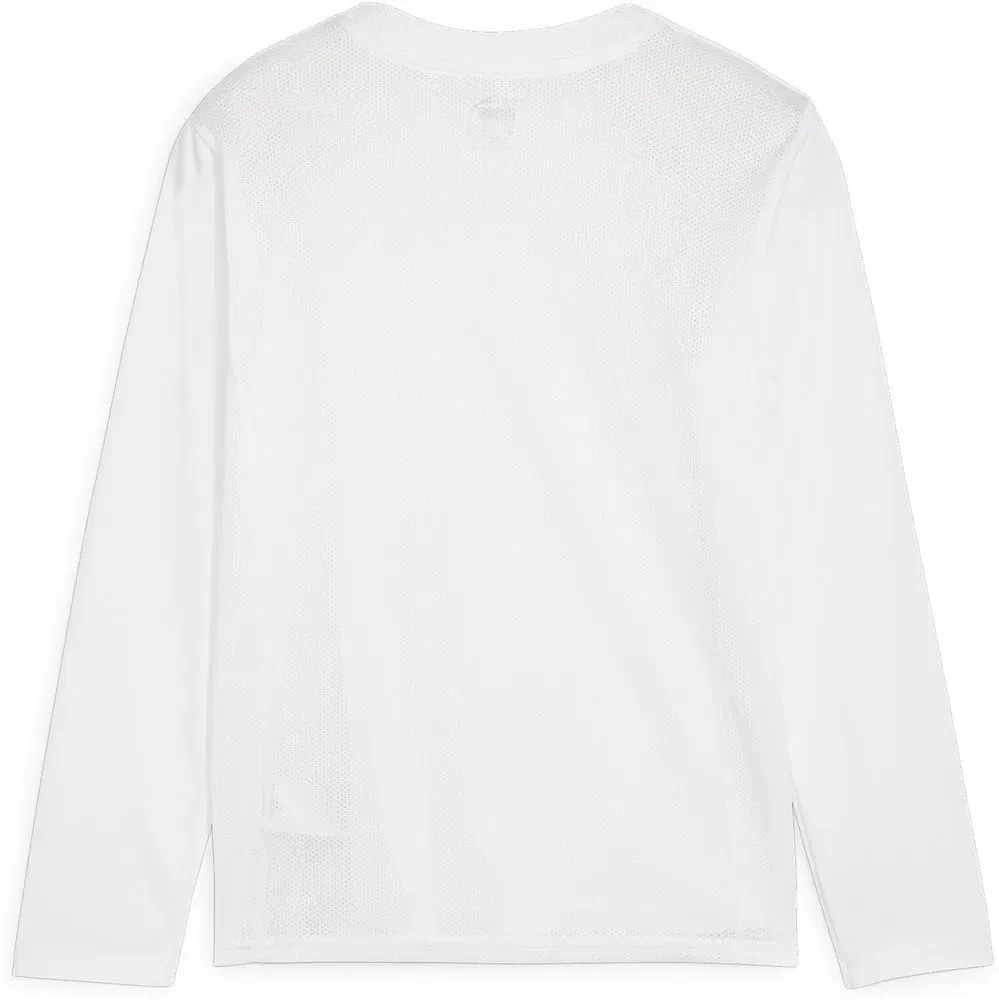 Футболка длинным рукавом TeamGoal Longsleeve Jersey Jr Puma, белый — фото 2