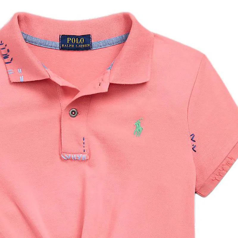 Футболка Polo Ralph Lauren Розовая Детская — фото 4