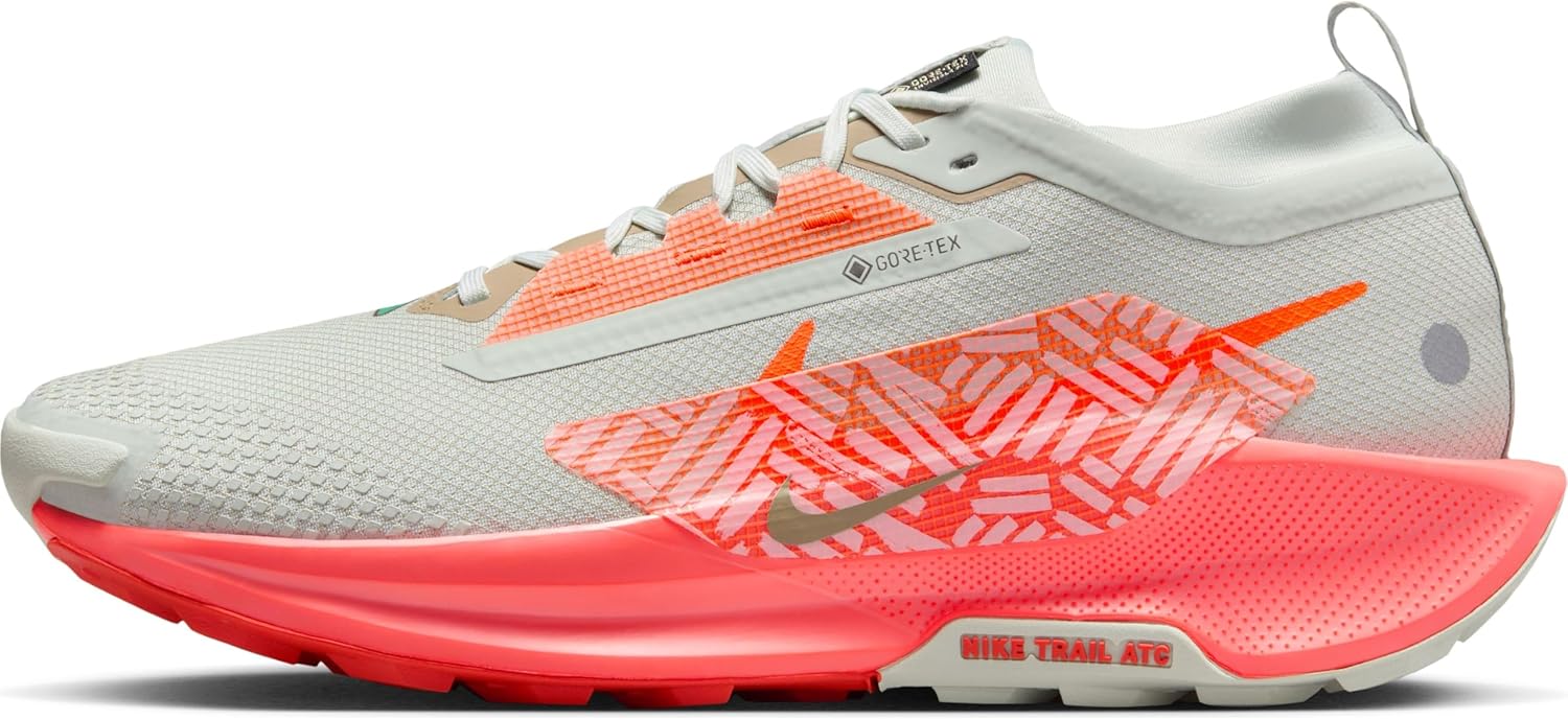 

Мужские кроссовки для трейлраннинга Nike Pegasus Trail 5 GORE-TEX водонепроницаемые, Light Silver Hyper Crimson Lt Wild Mango