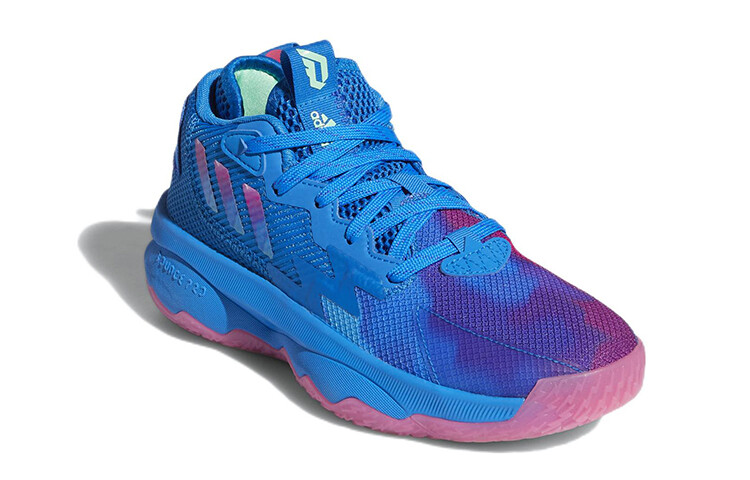 Баскетбольные кроссовки D Lillard 8 Kids GS Mid-top Blue Adidas — фото 3