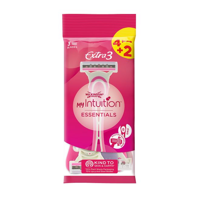 

Одноразовые бритвы Extra3 Essentials (4 + 2 шт.) Wilkinson