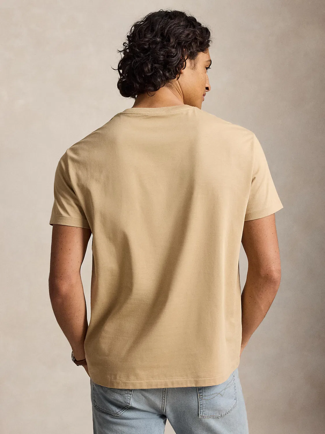 Рубашка Polo Ralph Lauren стандартного кроя цвета хаки — фото 4
