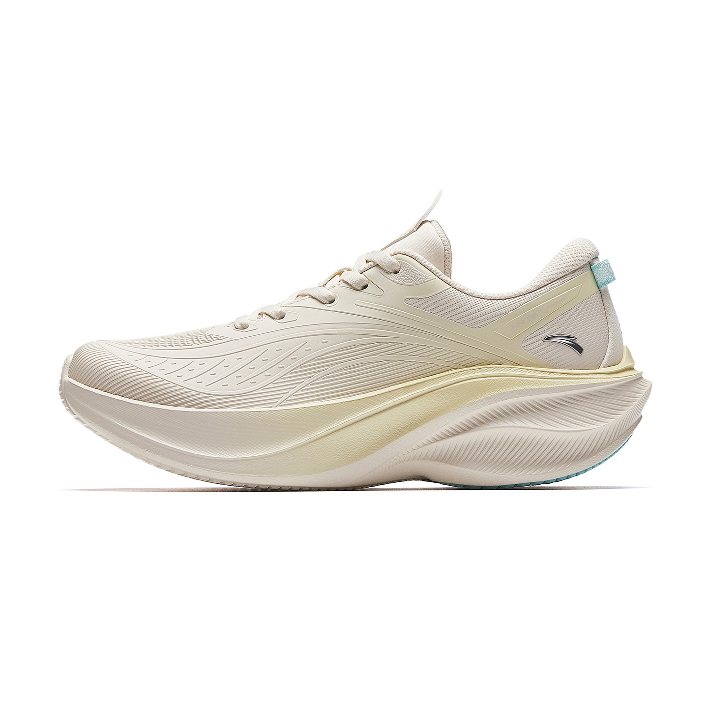 

ANTA Женские кроссовки Leaf 5.0 Thermal Cushioning Lightweight Low top для бега цвет Fish Belly White Clear Orange Yellow