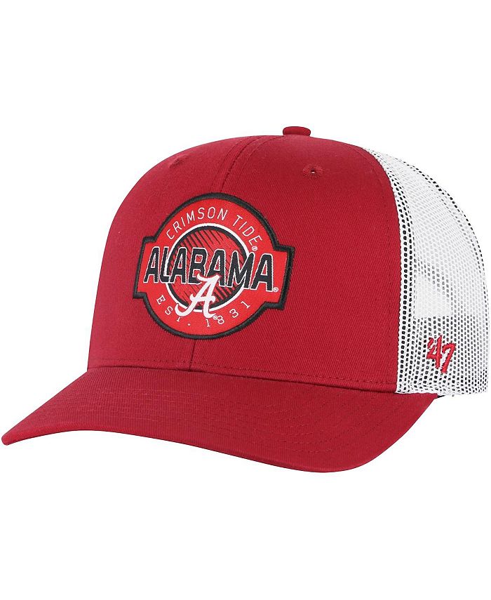 

Регулируемая шапка Crimson Alabama Crimson Tide Scramble Trucker для мальчиков и девочек '47 Brand, красный