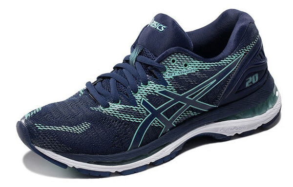 Кроссовки гель нимбус 20 Asics, синий — фото 2